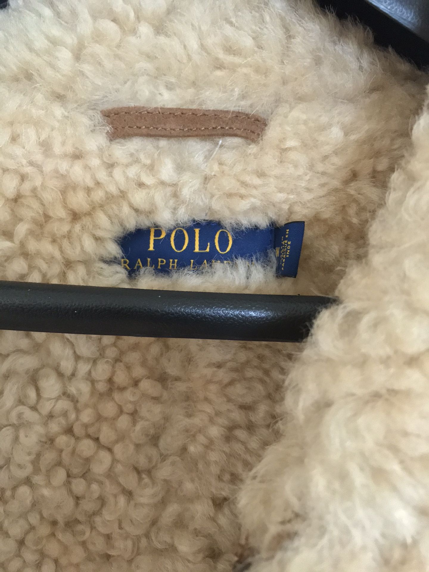Polo 🐎 Ralph Lauren 🇺🇸 Fur & Leather Vest Sz Medium