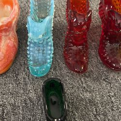 Glass Shoes  /vintage Glass /collectibles  Thumbnail