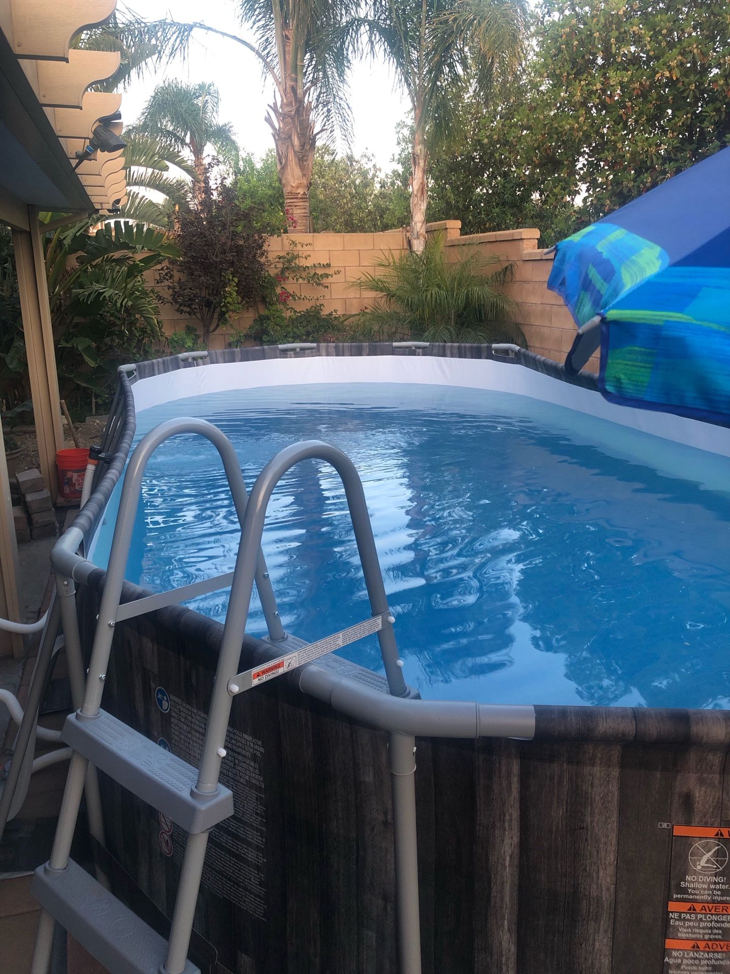 Bestway Power Steel 22’ x 12’ x 48’’ Above Ground Oval Pool Set w/Ladder, Cover, Filter Pump, Replacement Cartridge, Repair Patch