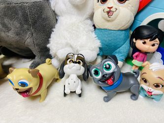 Giant Disney Jr Puppy Dog Pals Toy Lot Puppy Dog Pals Plushes Mini Toys Thumbnail