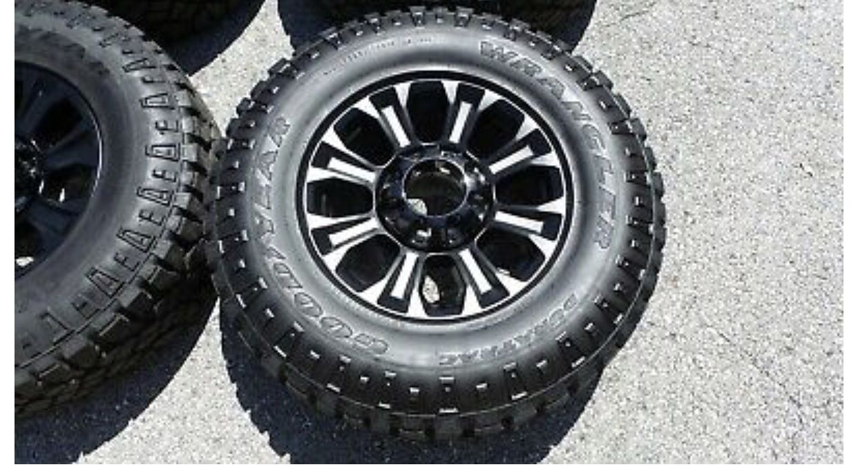 18" Black Ford F250 F350 Factory Original Wheels Rims Tires TPMS Lugs