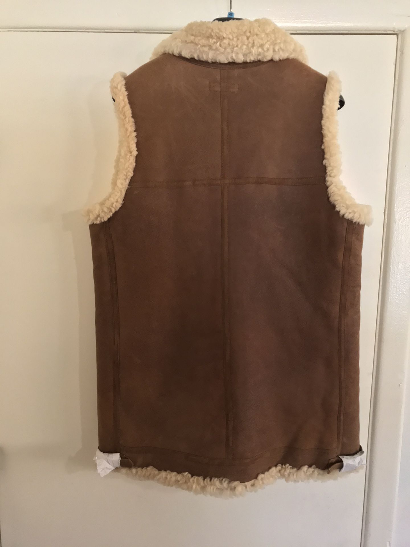 Polo 🐎 Ralph Lauren 🇺🇸 Fur & Leather Vest Sz Medium
