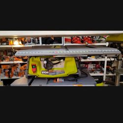 RYOBI CORDED TABLE SAW 10"IN (DOES NOT COME THE FENCE MOUNT)NO TRAE EL MONTAJE DE VALLA  Thumbnail