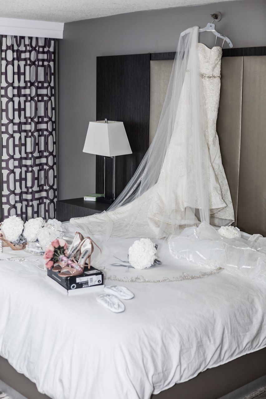 Wedding Dress With Accessories For Sale