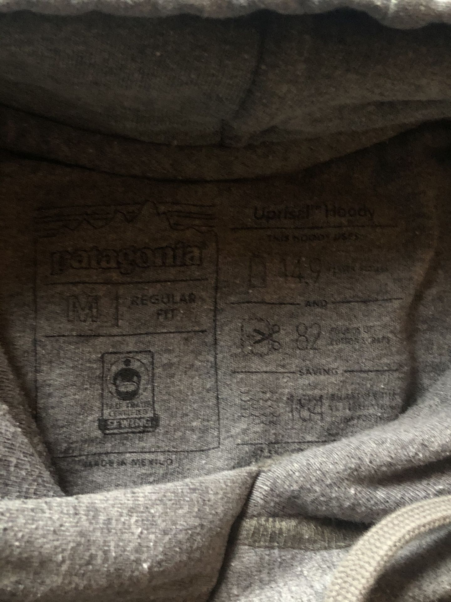 Patagonia, Hooded Sweatshirt, Gray, Men’s M