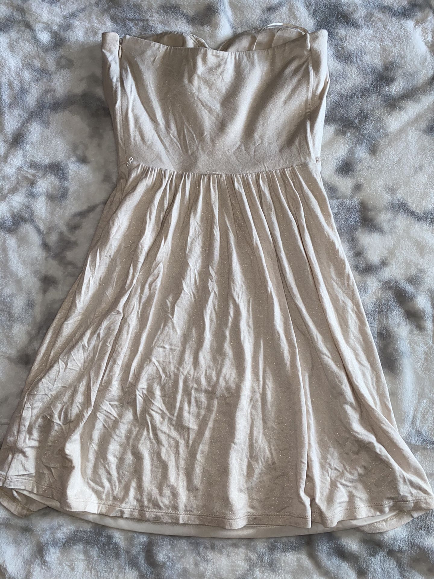 Express light pink/blush strapless dress size XS