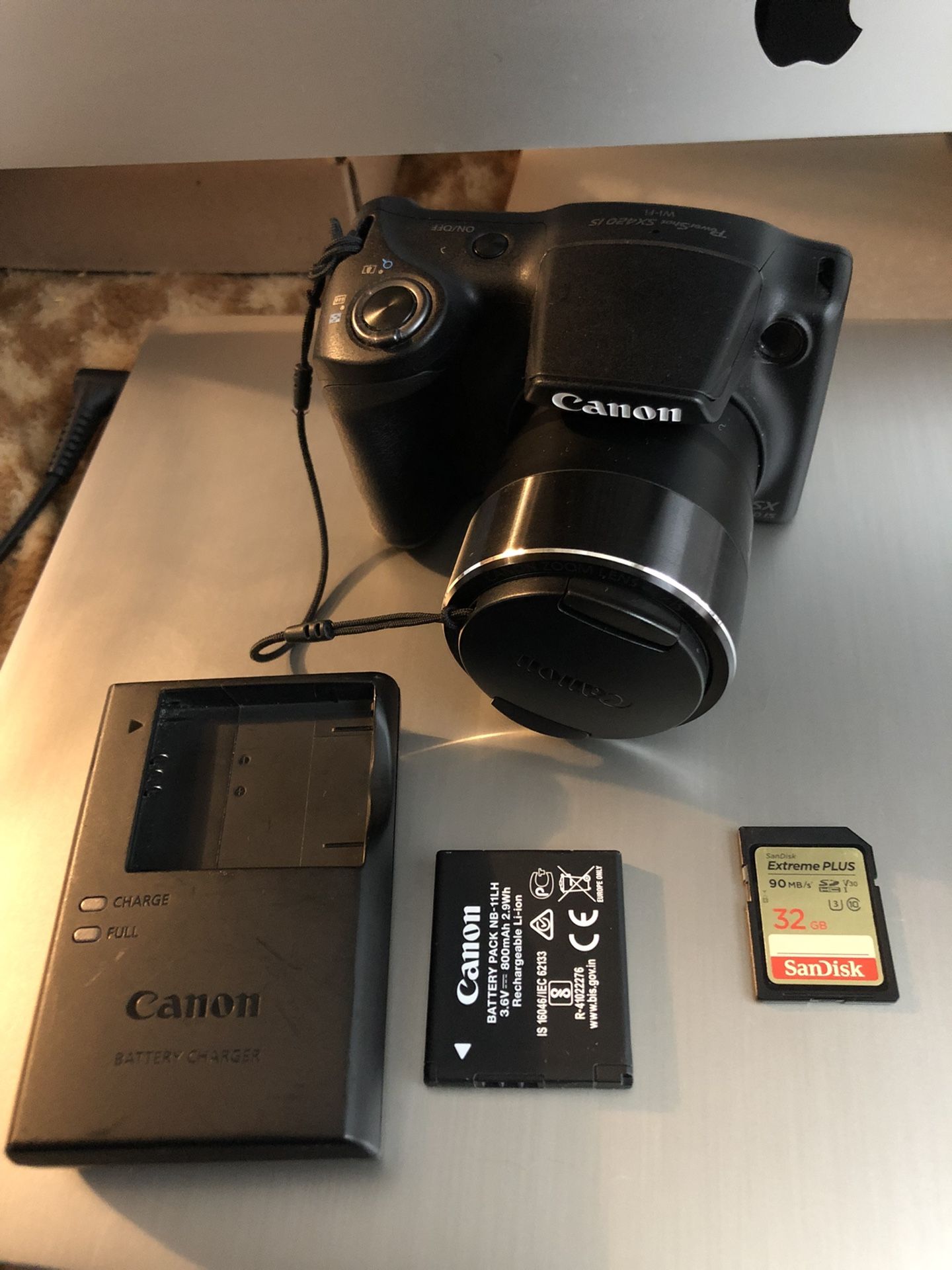 Canon PowerShot SX420 IS Optical Zoom Digital Camera - Black - Canon Camera