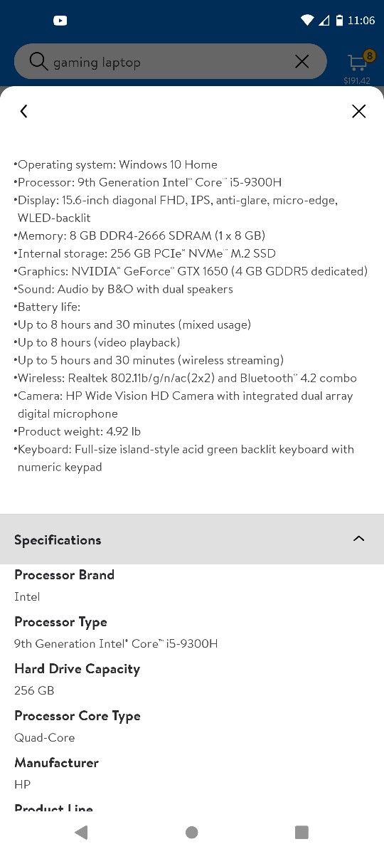 Hp Gaming Laptop