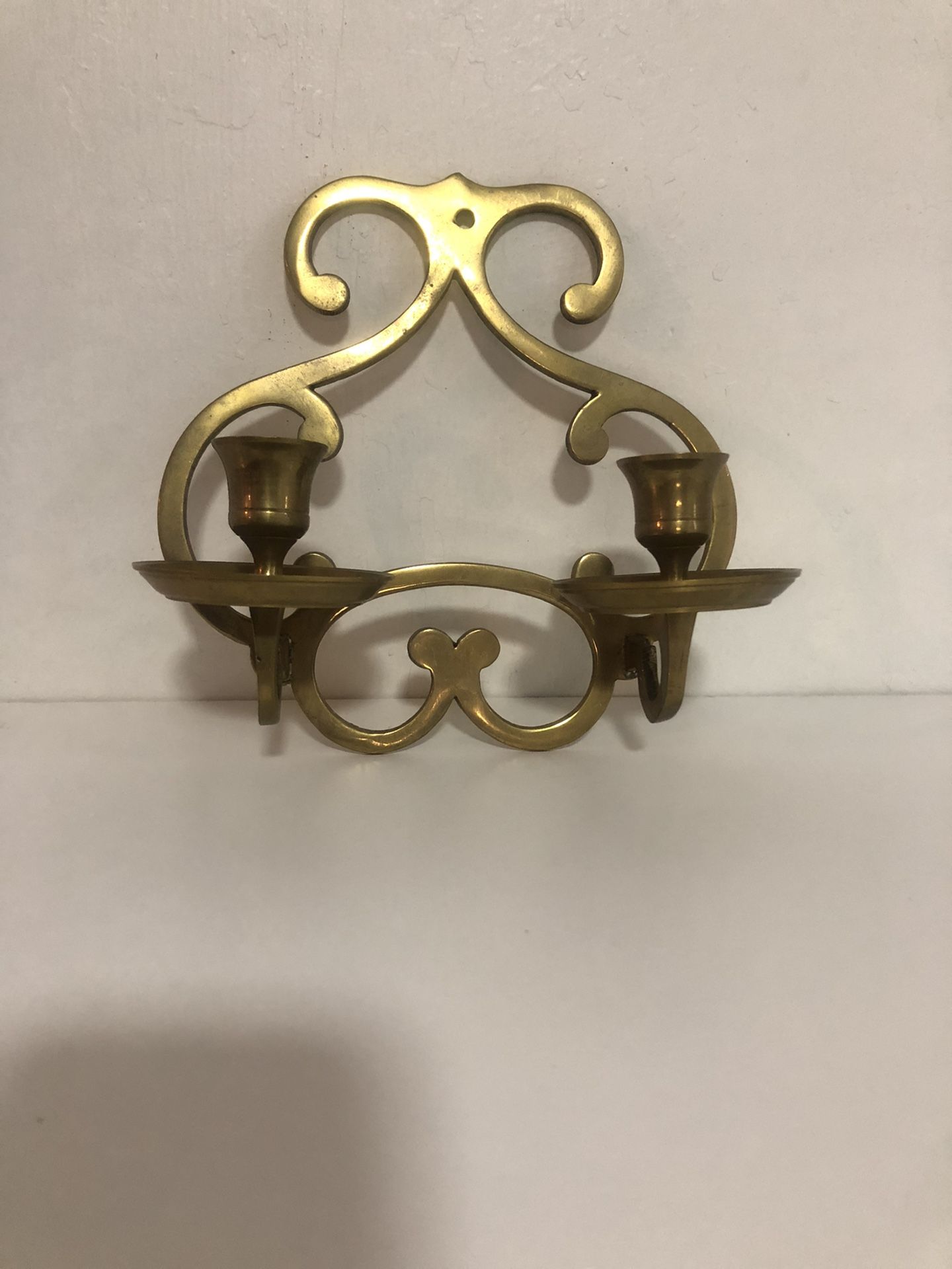 vintage solid brass sconce