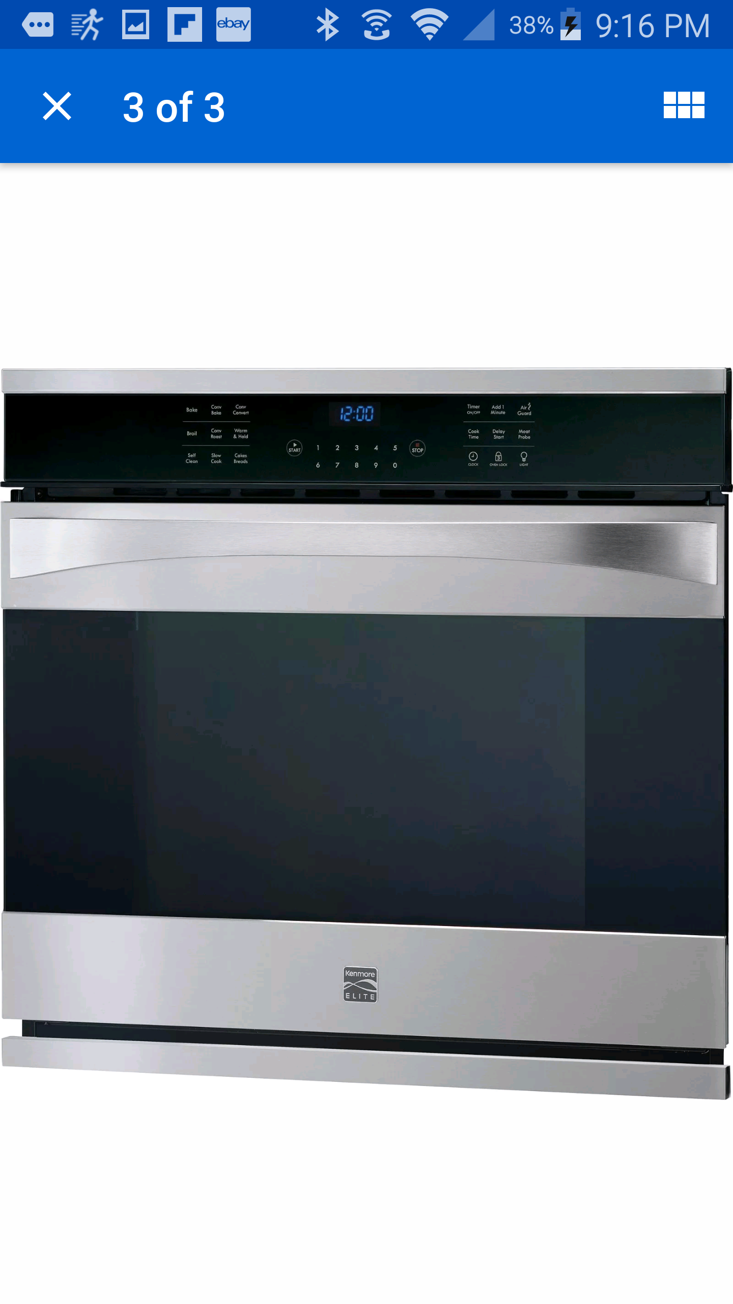 KENMORE ELITE OVEN