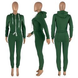 Green Sweatsuit | Women Two Piece | Outfit Thumbnail