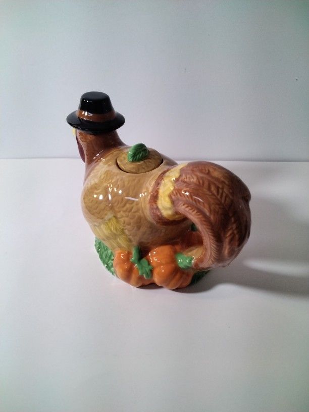 A Very Cute Turkey Tea Pot .