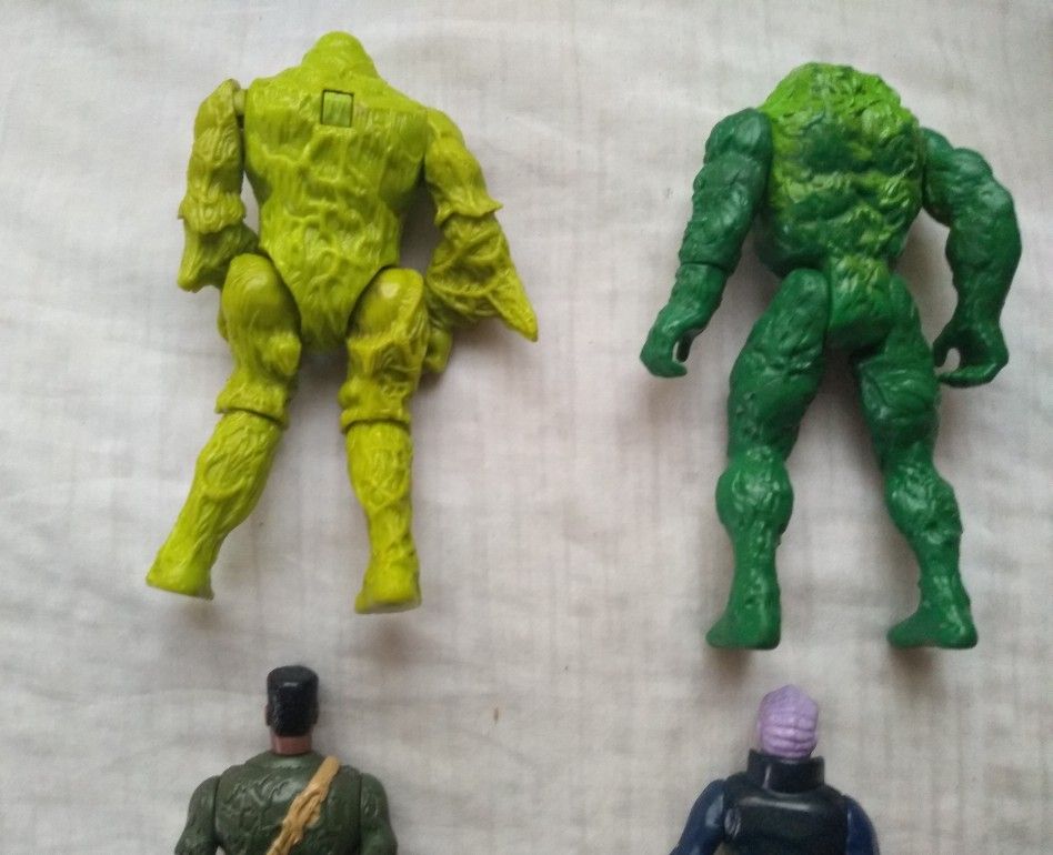 Swamp Thing Action Figure Lot 1990 Vintage DC Collectible