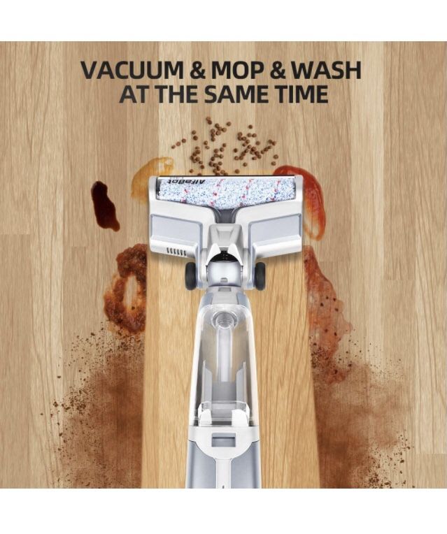 Cordless Vacuum Cleaner and Mop for Hardwood Floor and Area Rugs, Self Cleaning Wet-Dry Floor Cleaner with Dual Tank Techonology, Water Spray, Voice A