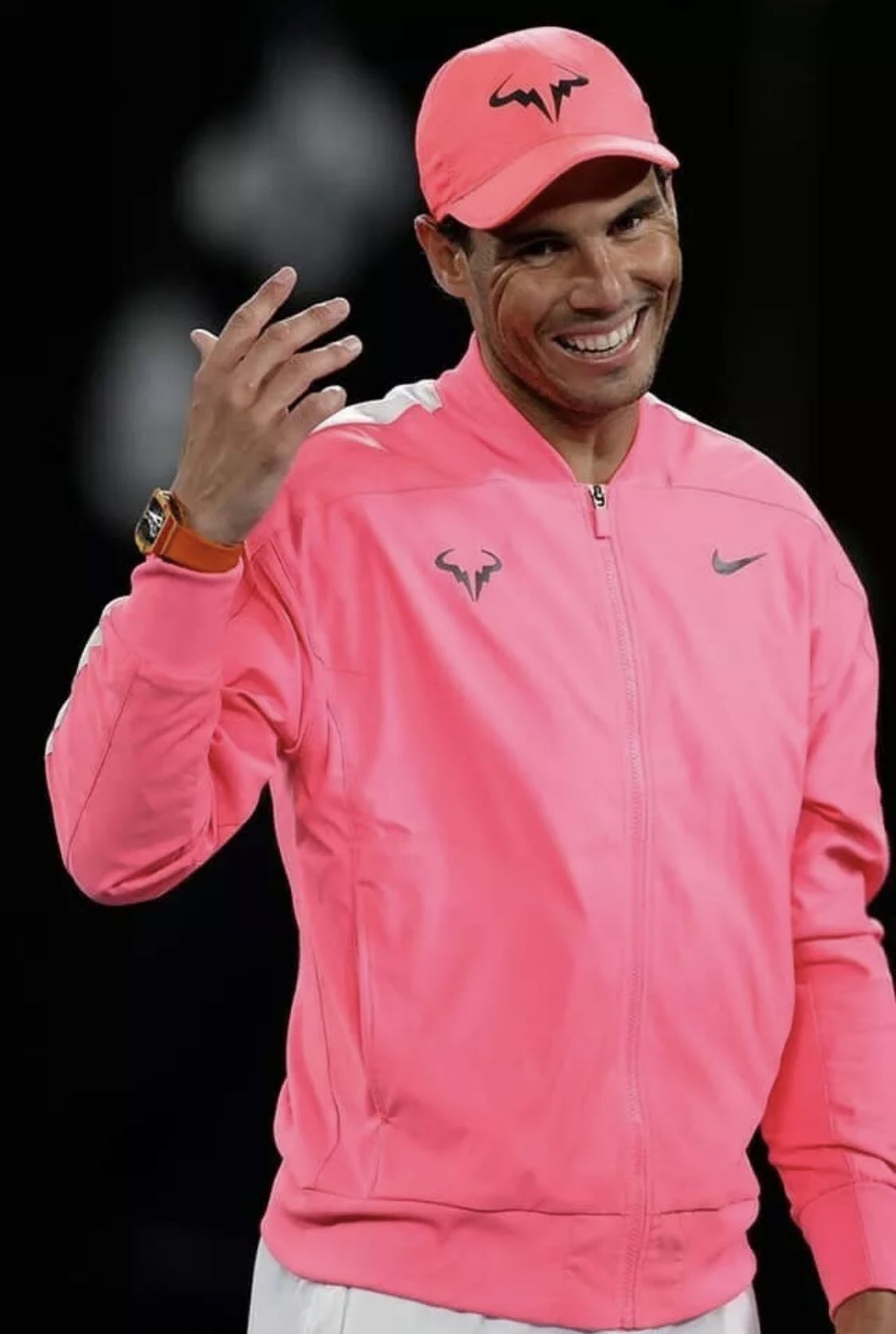 Nike Rafa Court Pink Jacket Tennis Rafa Nadal AT4367 679 US Open Champ Size XL
