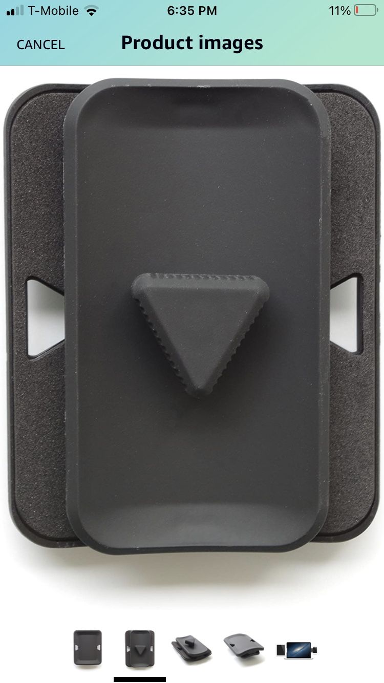 Xcivi Side Mount Clip - Mount Your Phone or Tablet to Your Laptop or Monitor - Dual or Triple Display Bracket Connects Tablet/Smartphone (Black)