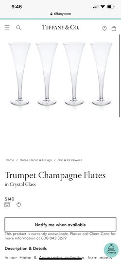 Tiffany & CO Champagne Flutes  Thumbnail