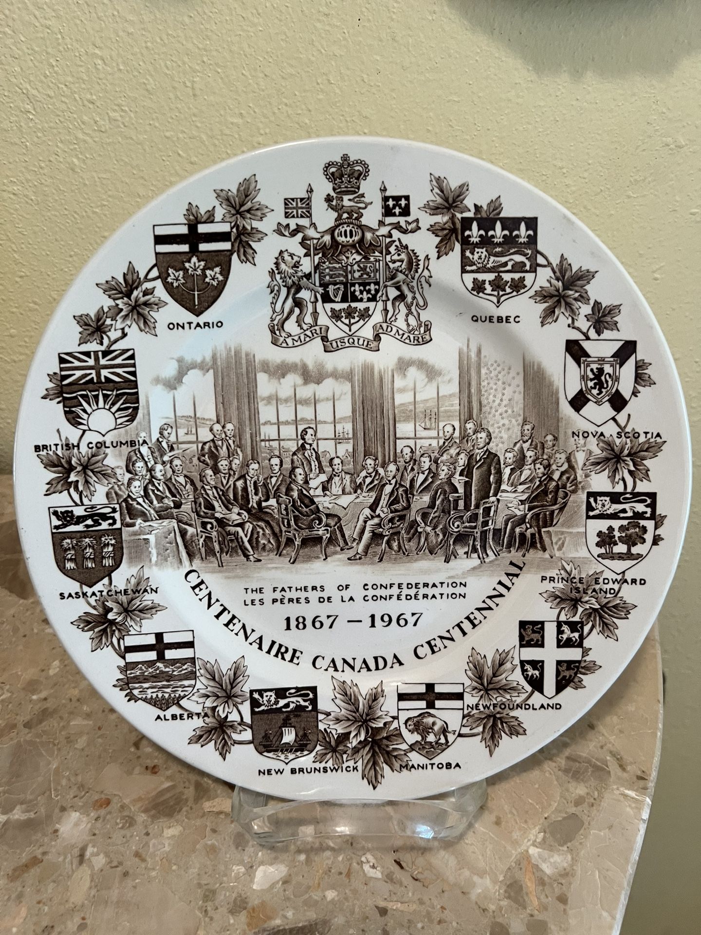 Antique Canadian Collector Plate