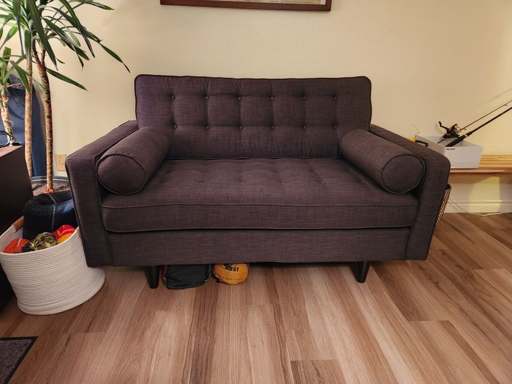 Gray Mid Century Modern Love Seat for Sale in Seattle, WA OfferUp