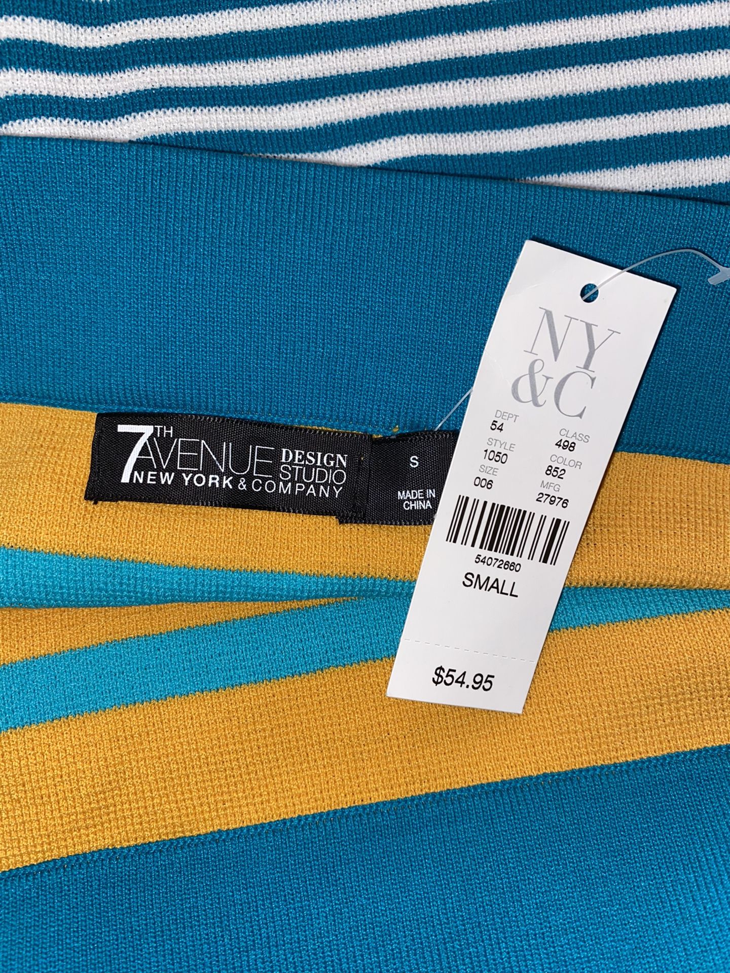 New York & Company striped skirt