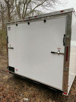 ENCLOSED VNOSE TRAILERS ALL SIZES AND COLORS 20FT 24FT 28FT 32FT IN STOCK FREE DELIVERY Thumbnail