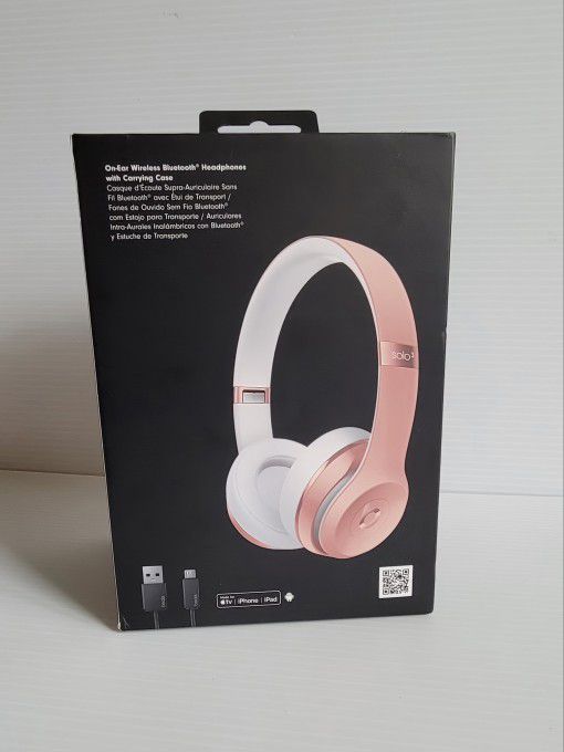 Beats by Dr. Dre Beats Solo3 Wireless On-Ear Headphones - Rose Gold (MX442LL/A). 
