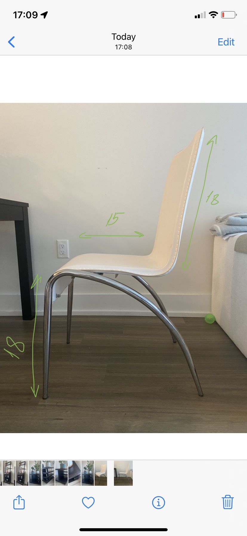 White Faux Leather Dining Chairs Set Of (4-6) (Price Can Be Discussed)
