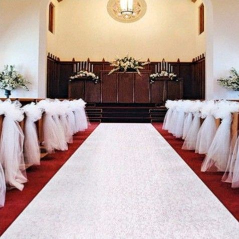 Aisle Runner Sheer Floral 120feet