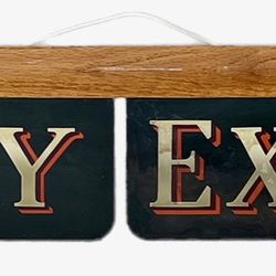 Vintage 1930’s Railway Express Agency Two-Piece Train Depit Sign Thumbnail