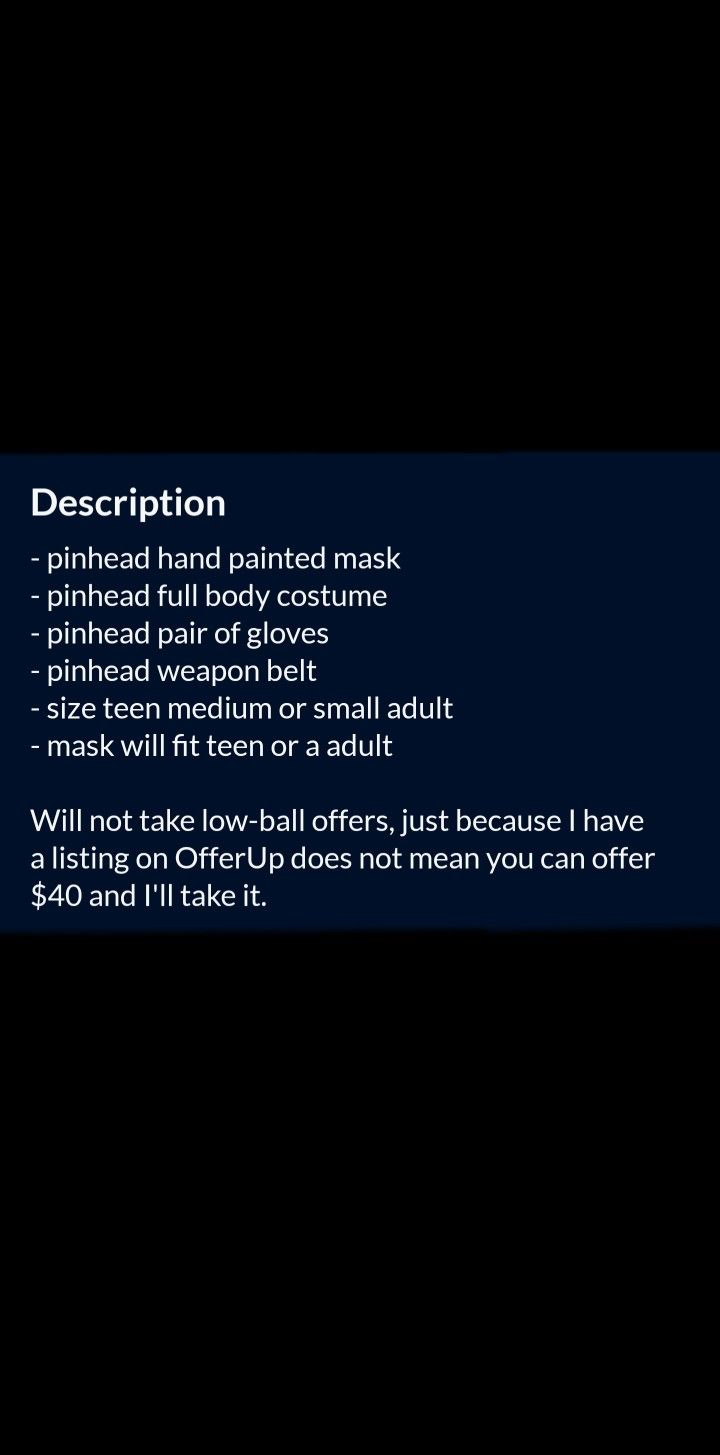 Hellraiser Teen/Adult Costume