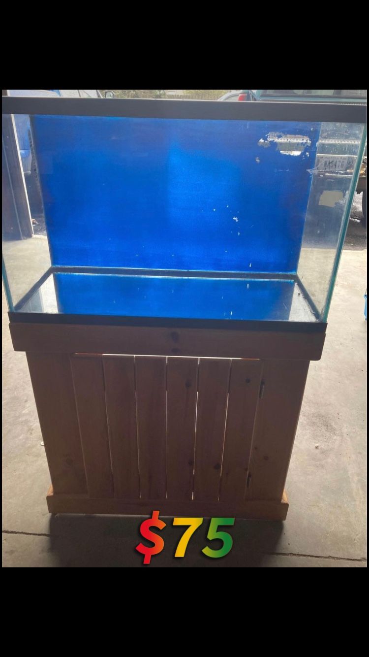 55 Gallon Tank With Lid & Stand