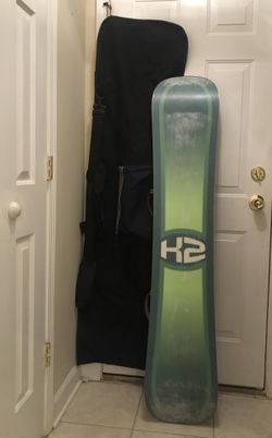 K2 Double Wide 160 Snowboard & Bag - will remove stickers upon request Thumbnail