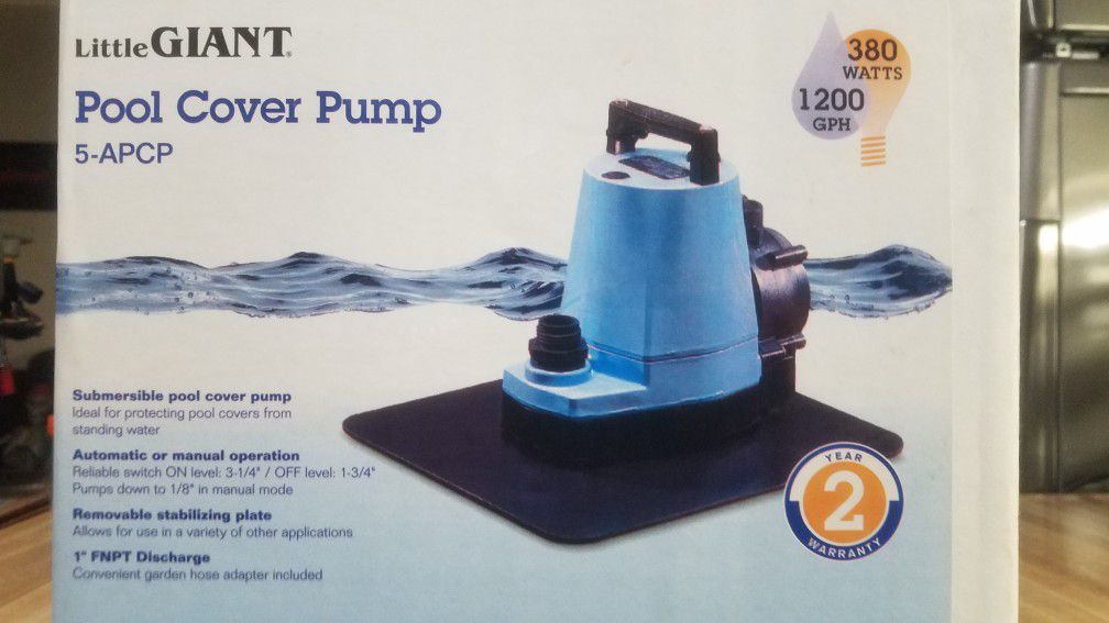 Swimming Pool Cover Automatic Sump Pump New