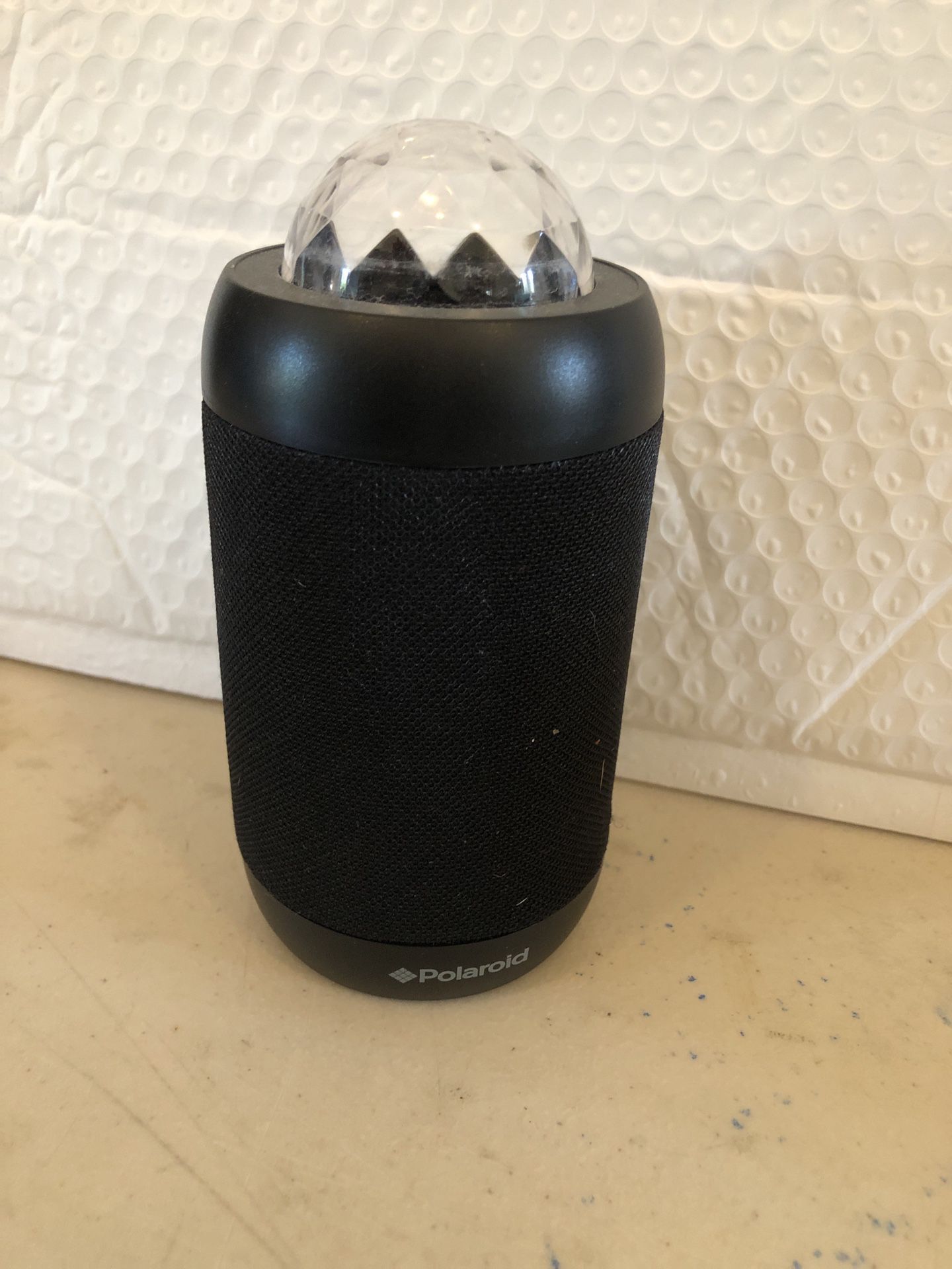 Polaroid Disco Mini Speaker Portable Chargeable Bluetooth PBT590 Black Tested