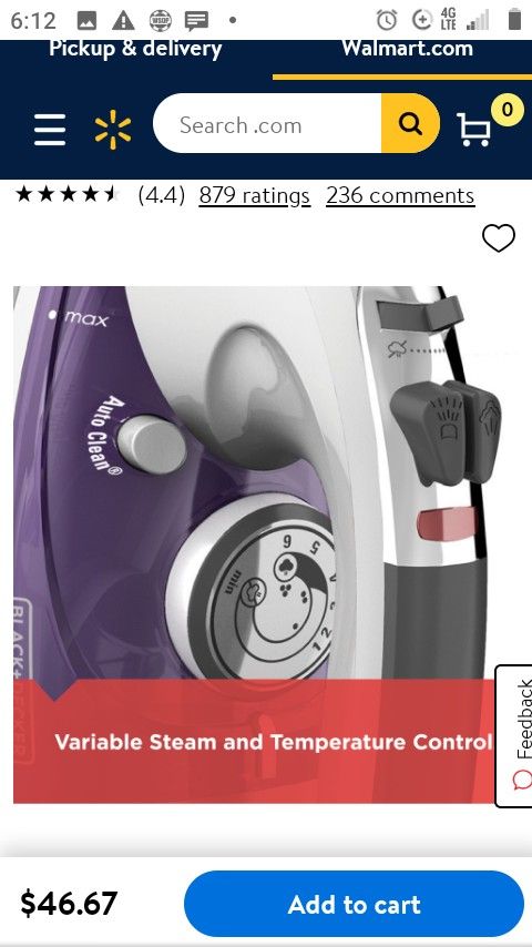 Black& Decker Professional Steam Iron