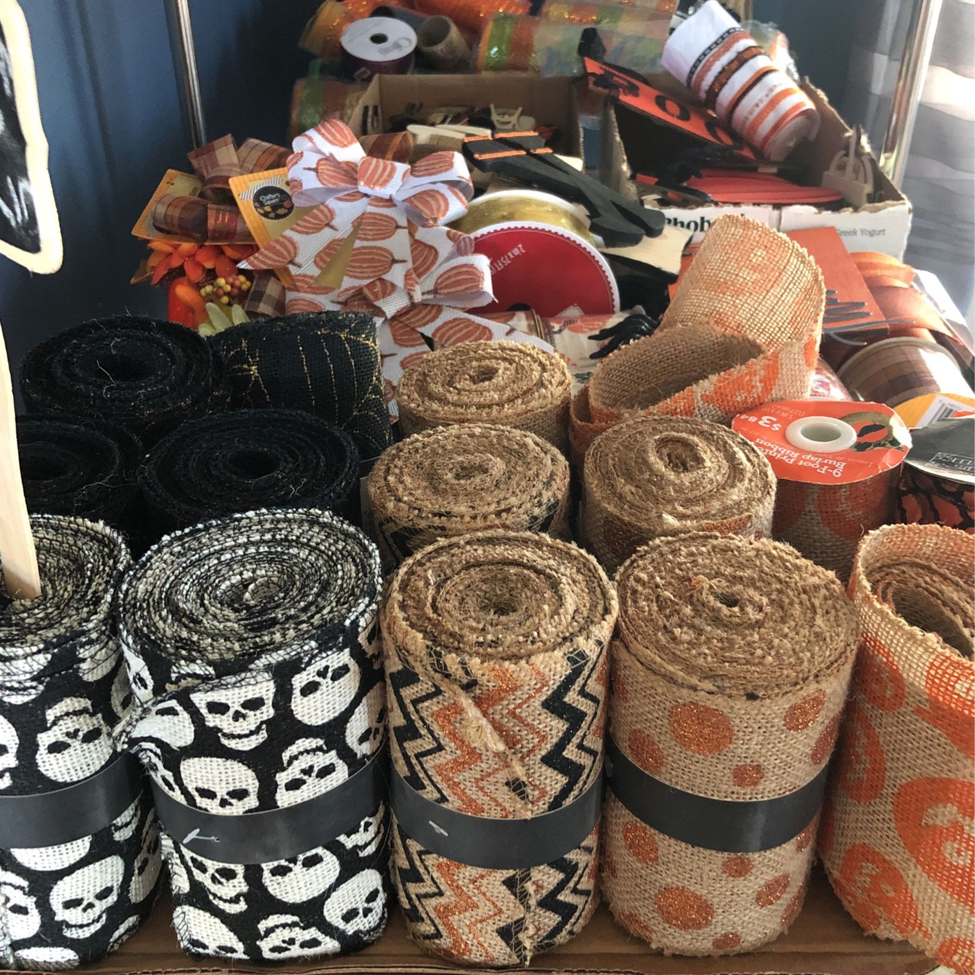 Halloween and Fall Craft decorations, Ribbon and More