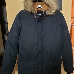 Old Navy Youth Coat/ Faux Fur Hoodie Thumbnail