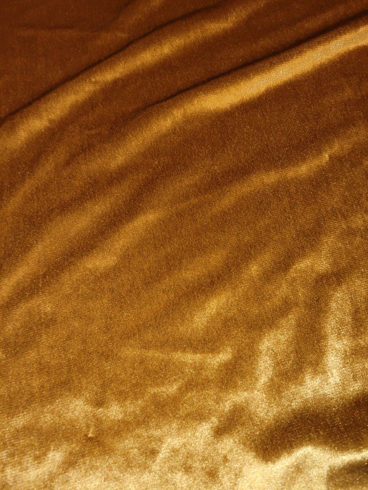 Gold Velvet Tablecloth 