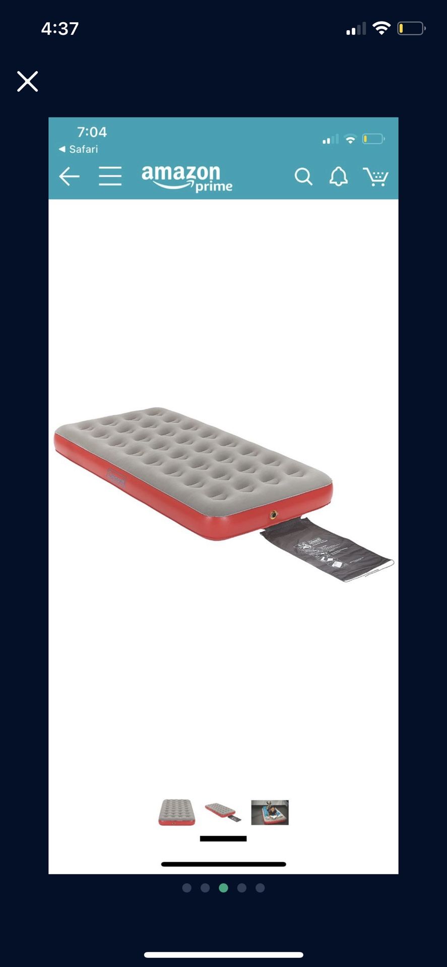 Brand New Coleman Twin Air Mattress/ Air Bed