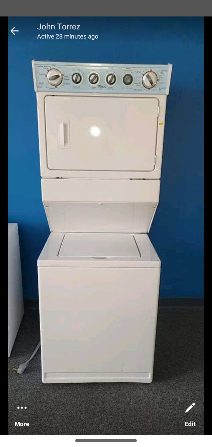 Stackable Washer And Electric Dryer