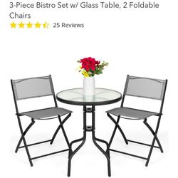 Brand NEW Bistro Table And Chair Set Thumbnail