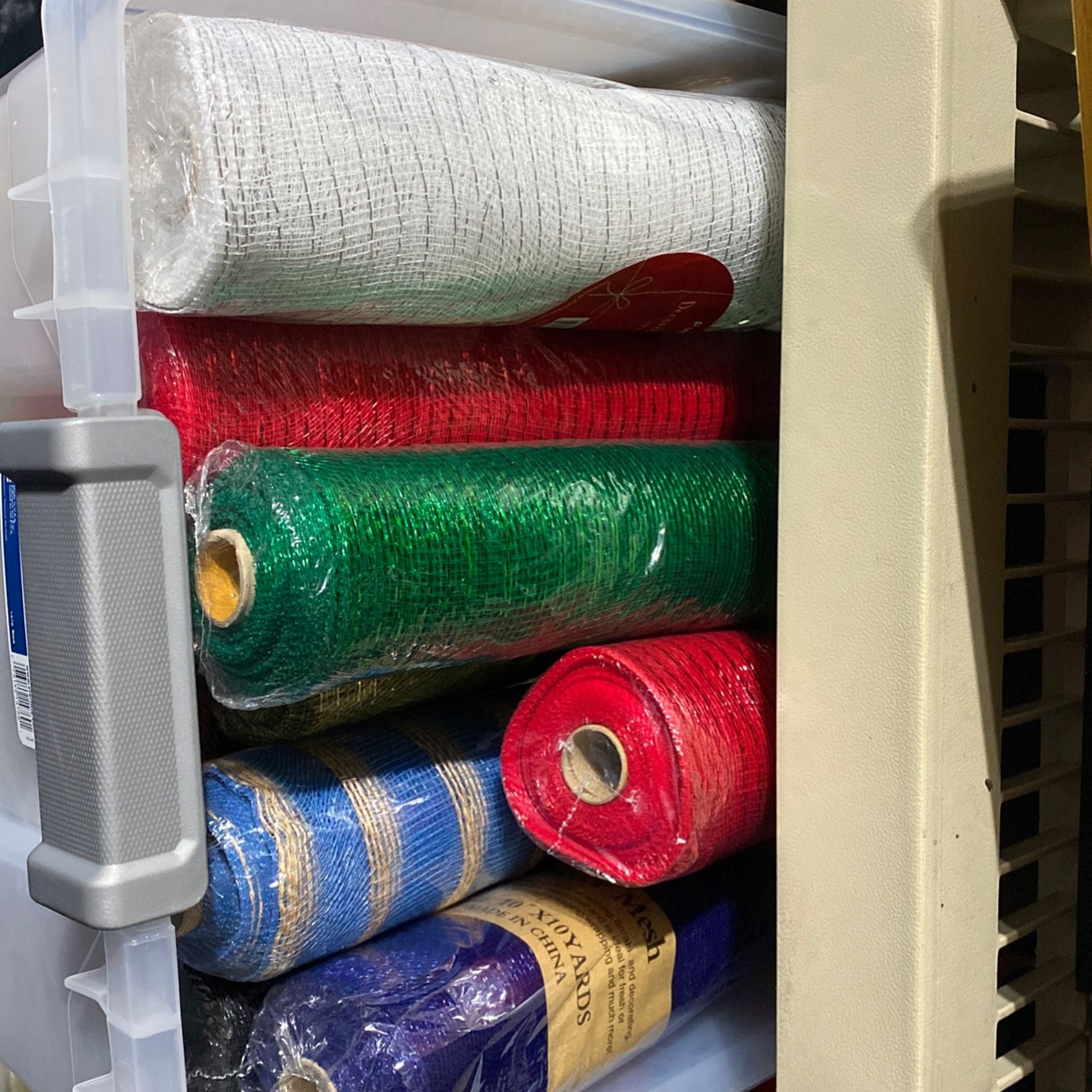 Wreath Making Deco Mesh Multiple Colors Over 60 Rolls