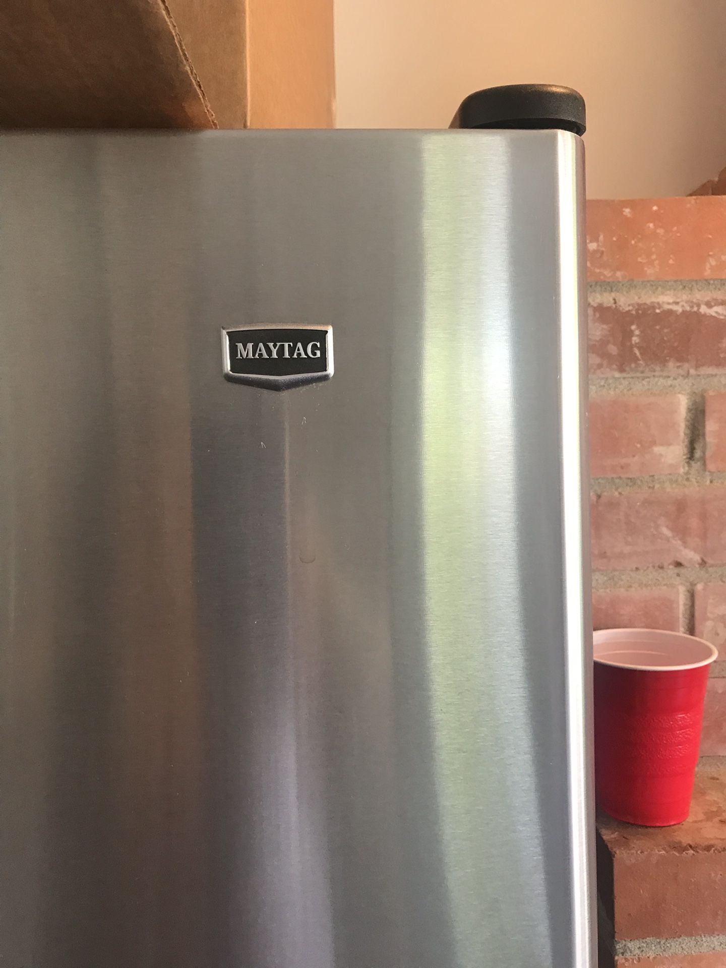 Maytag 19 cu. ft. Single Door Bottom Freezer Refrigerator Stainless