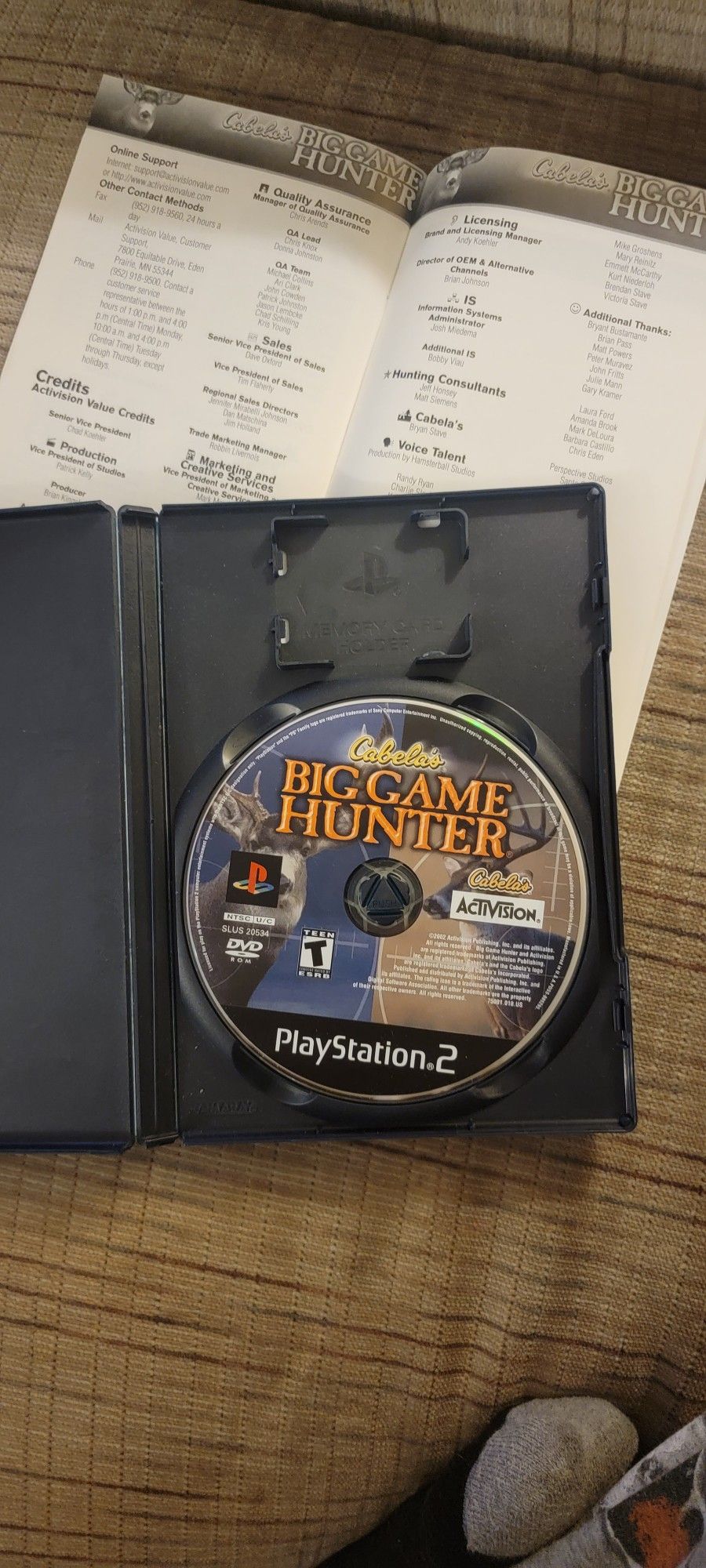 PS2 CABELAS GAME HUNTER