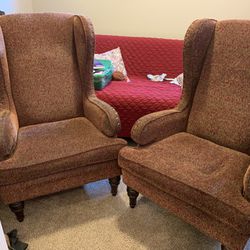 Upholstered Wingback Chairs Thumbnail