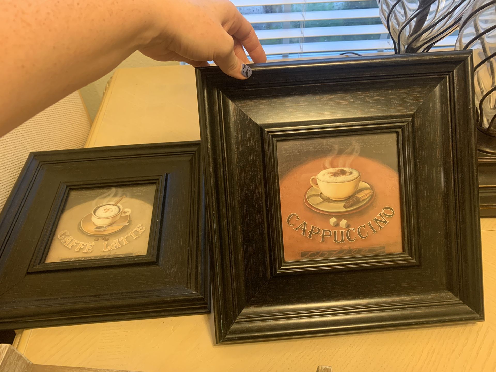 Bundle of Two Coffee Themed pictures GREAT DEAL
