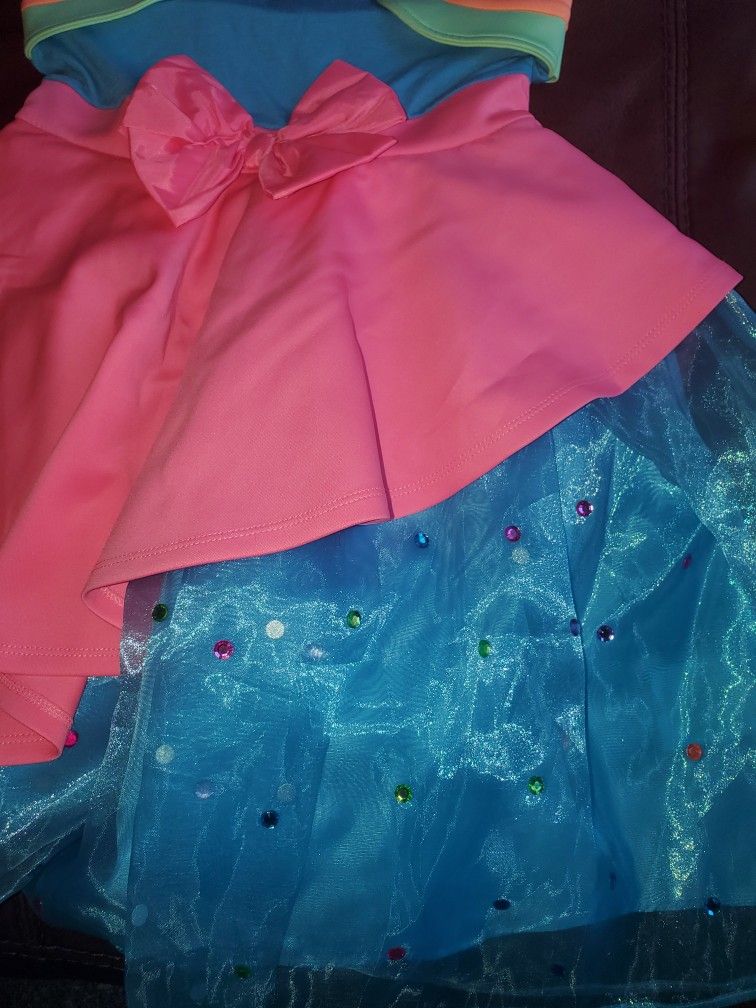 Jojo’s Siwa Bow Birthday Dress Party Halloween Girls Large 10-12 NWT