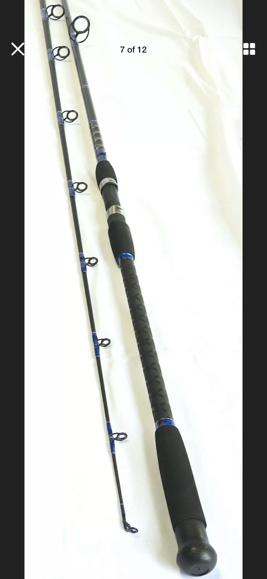 Graphite Spinning Surf Combo 11' 2PC Split Handle/12+1 BB Spin Reel 
