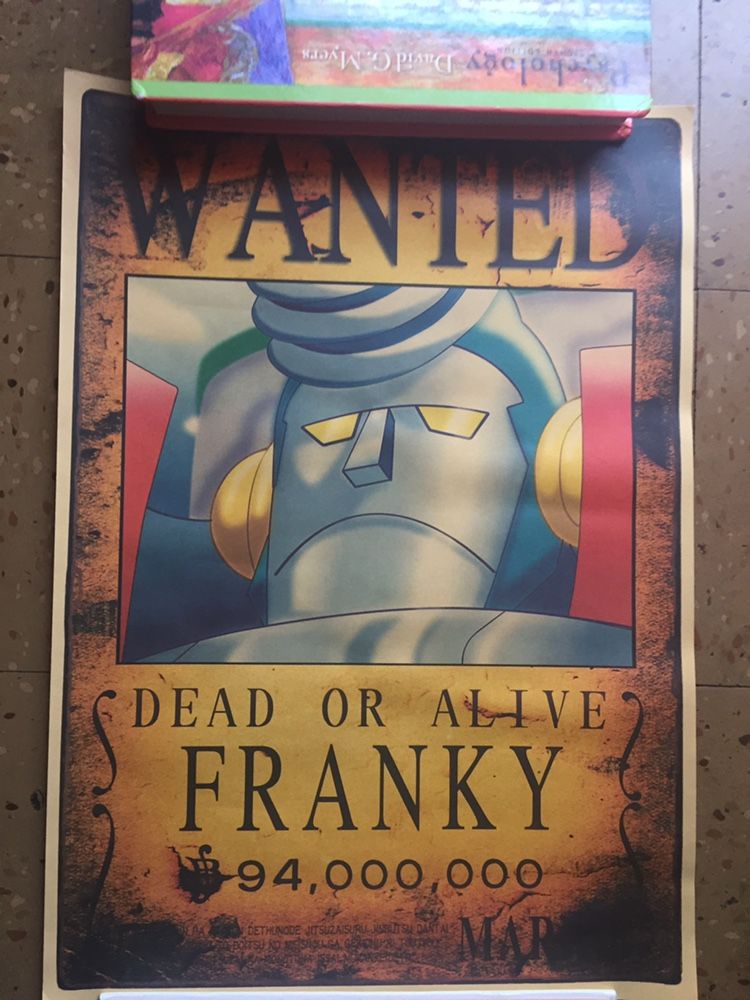 One piece Anime Franky Wanted Poster