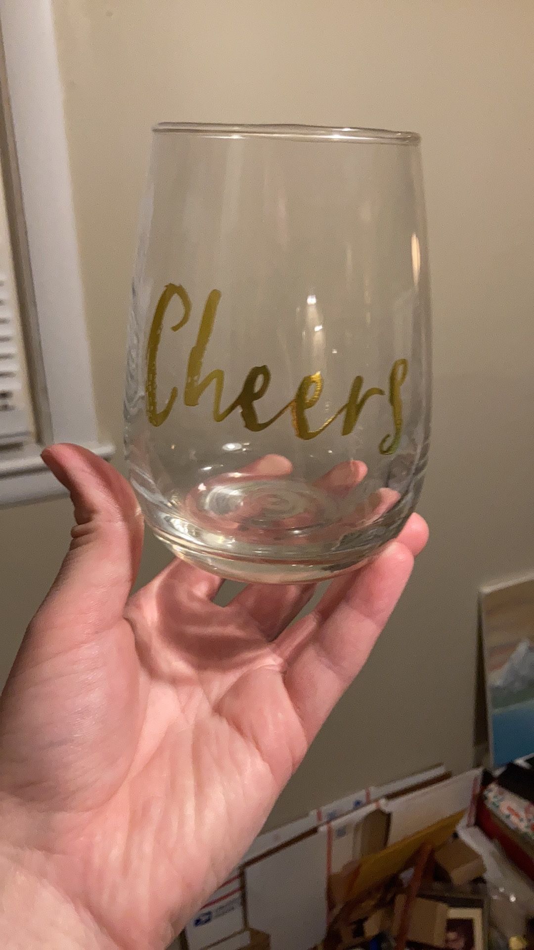 Cheers Stemless Wine Glasses